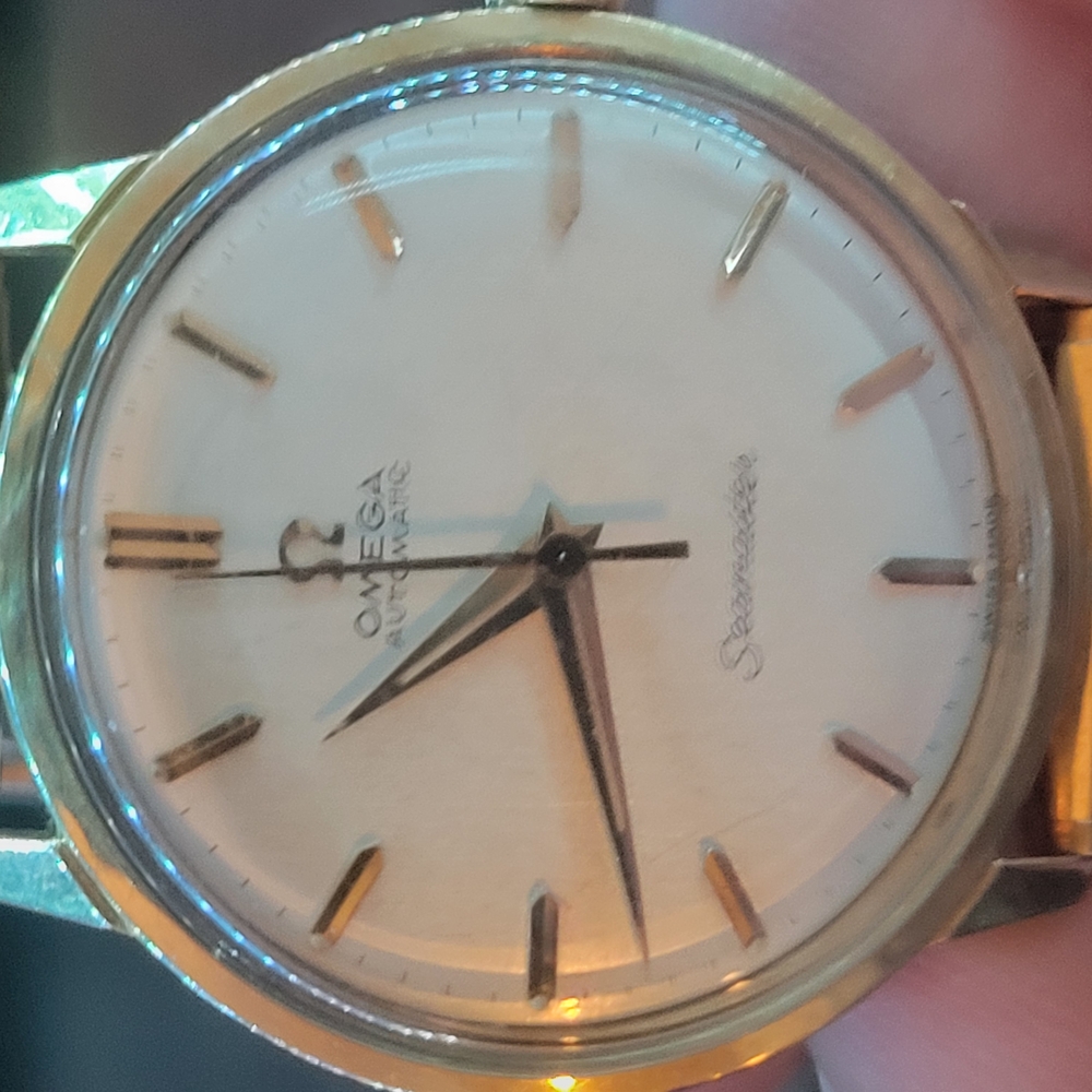 Omega Seamaster Gold and Cream Watch